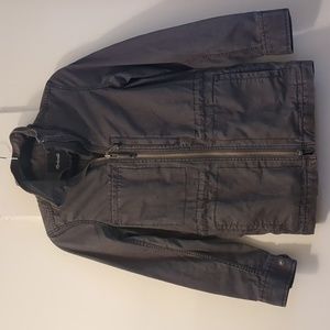 Madewell Dark Grey Utility Jacket, Women's Small